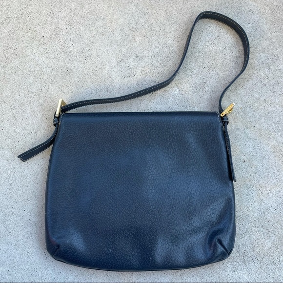 Vintage FENDI Marble-embellished Navy shoulder bag - Picture 8 of 14